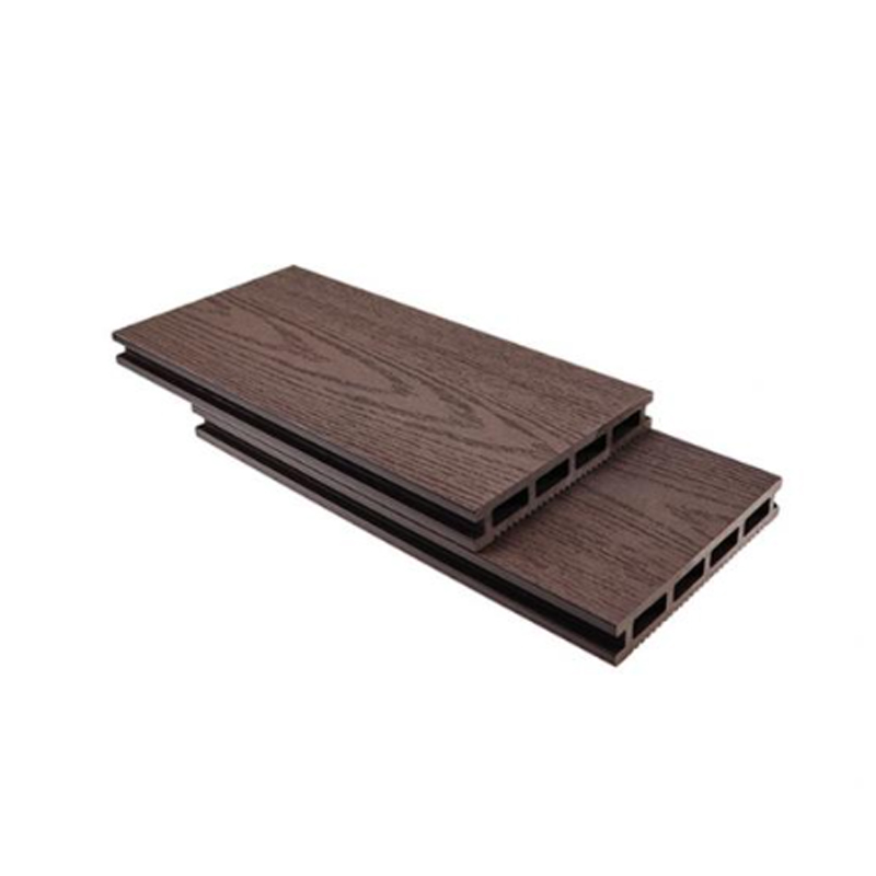 SRL-DEK 145*21mm Profil Hollow Papan dek WPC dengan permukaan bijirin kayu
