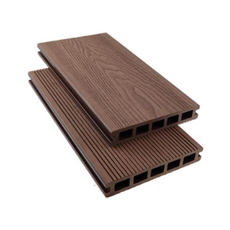 SRL-OE 146*25mm Lembaga Decking WPC Hollow dengan Tekstur Biji Kayu Dalam
