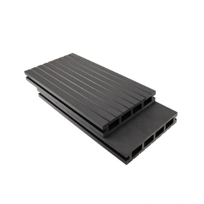 SRL-DEK 140*25mm kitar semula kitar semula WPC Hollow Decking untuk kegunaan luaran