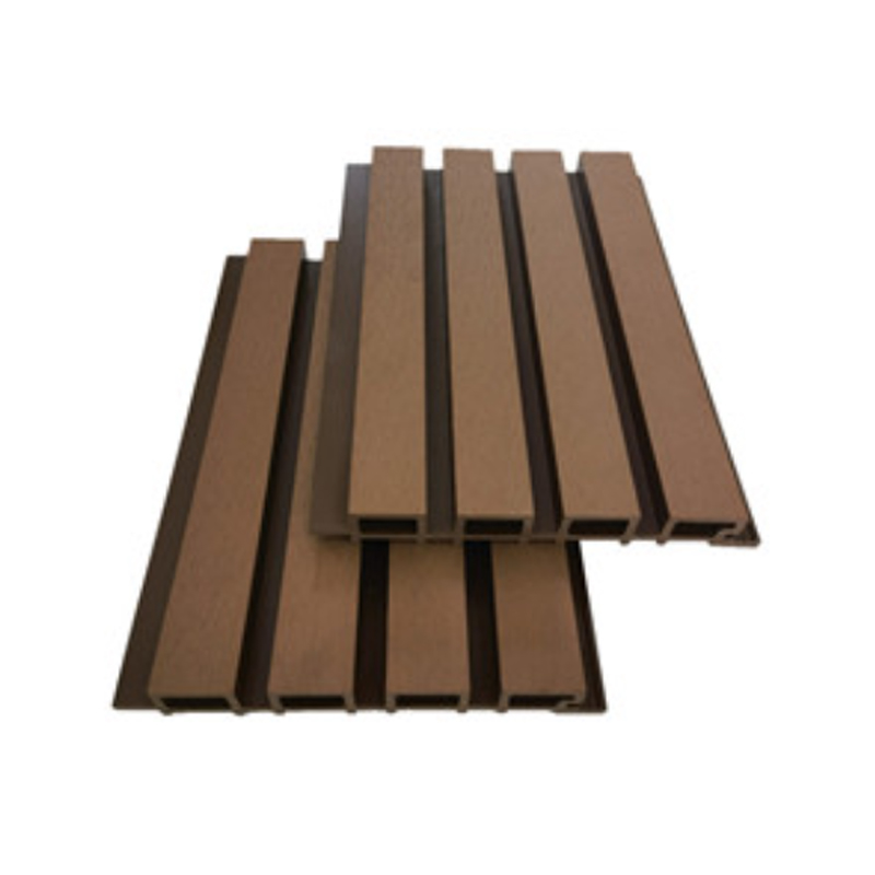 Srl-cladding 219*28 panel pelapisan dinding wpc castellated untuk hiasan dalaman dan luaran