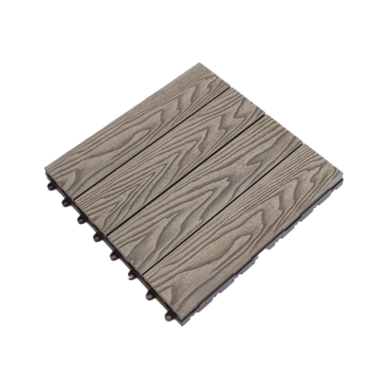 Srl-dk300*300 3d mudah memasang jubin dek komposit untuk teres